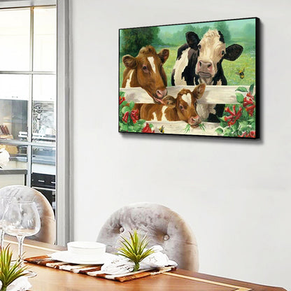 Farm Cow - Full Square Drill Diamond Painting 60*50CM