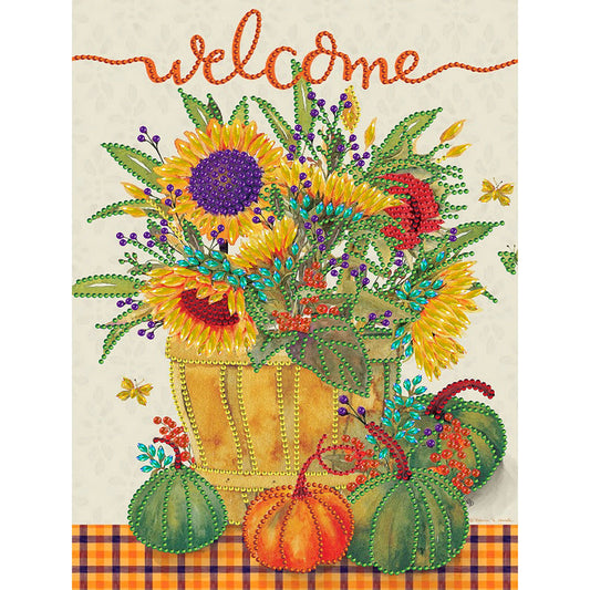 Harvest Autumn Pumpkin Bouquet - Special Shaped Drill Diamond Painting 30*40CM