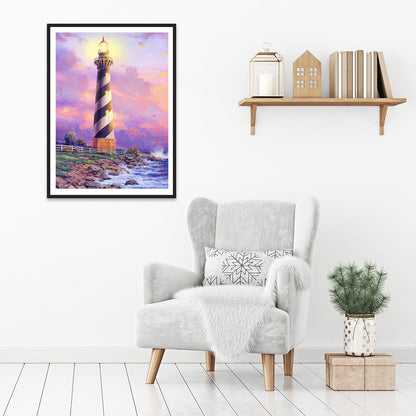 Seaside Lighthouse - Full Round Drill Diamond Painting 40*50CM