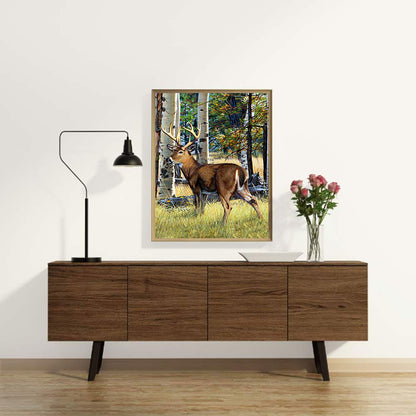 Elk - Full Round Drill Diamond Painting 50*60CM