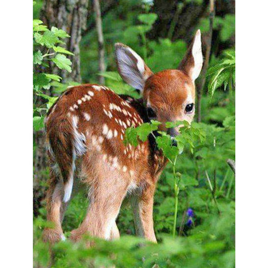 Deer - Full Round Drill Diamond Painting 50*60CM