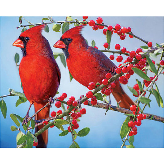 Cardinals - Full Round Drill Diamond Painting 60*50CM