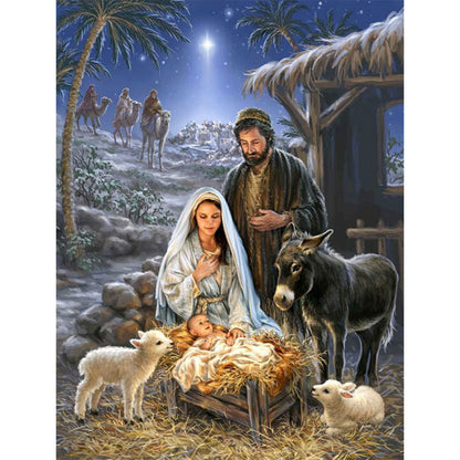 Nativity - Full Round Drill Diamond Painting 40*50CM