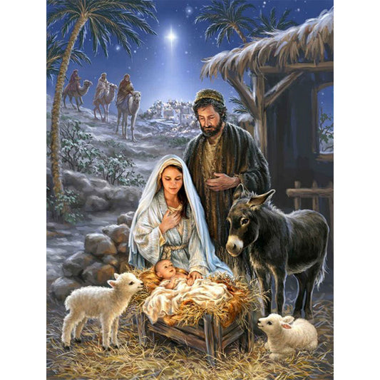Nativity - Full Round Drill Diamond Painting 40*50CM