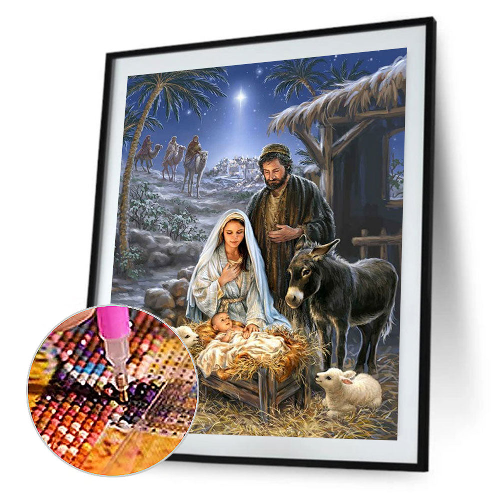 Nativity - Full Round Drill Diamond Painting 40*50CM