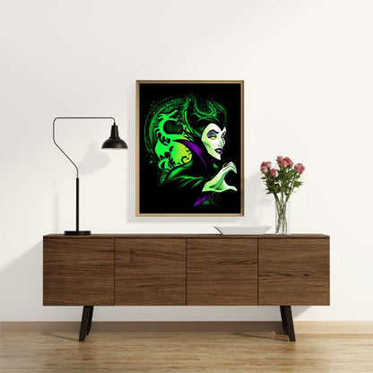 Maleficent - Full Round Drill Diamond Painting 30*40CM