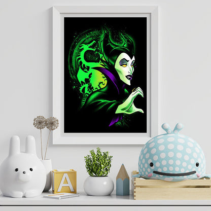 Maleficent - Full Round Drill Diamond Painting 30*40CM