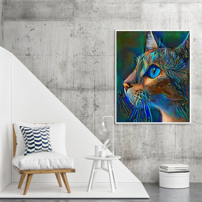 Metallic Cat - Full Round Drill Diamond Painting 40*50CM