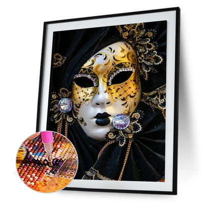 Mask Woman - Full Round Drill Diamond Painting 50*60CM