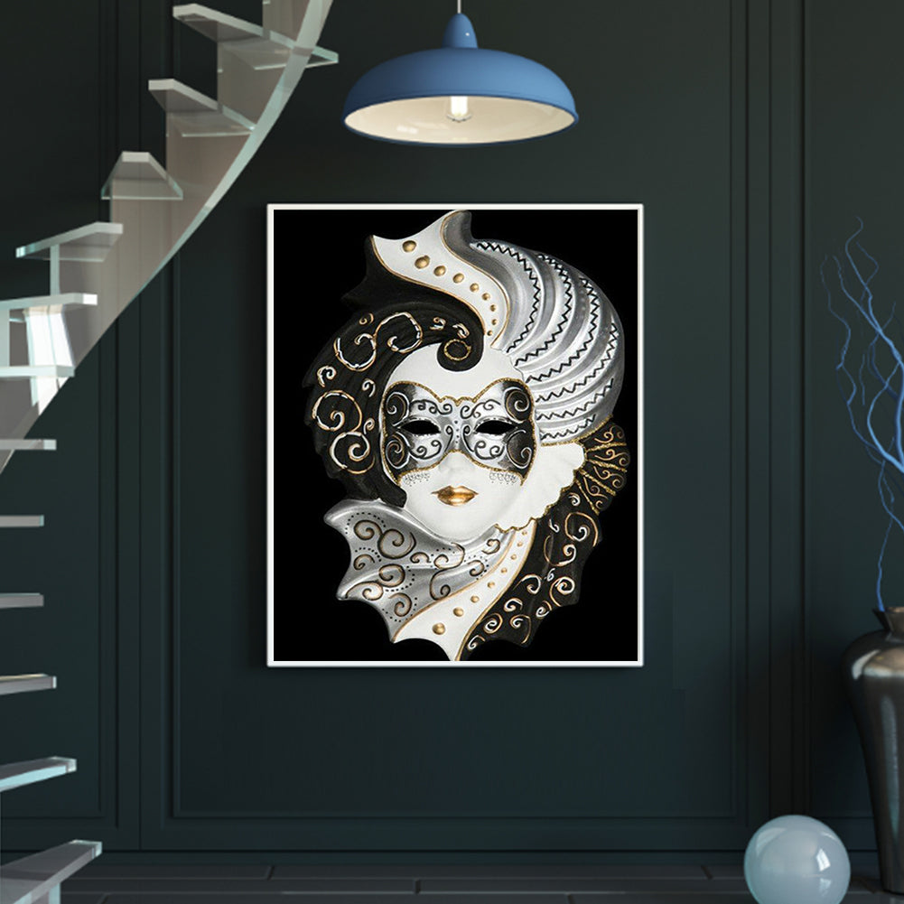 Mask Woman - Full Round Drill Diamond Painting 50*60CM