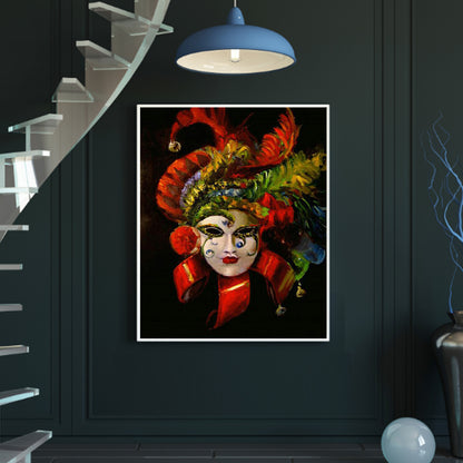 Mask Woman - Full Round Drill Diamond Painting 50*60CM