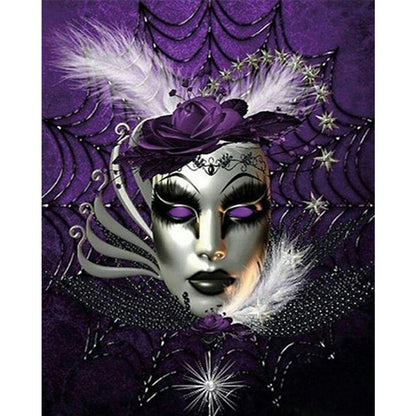 Mask Woman - Full Round Drill Diamond Painting 50*60CM