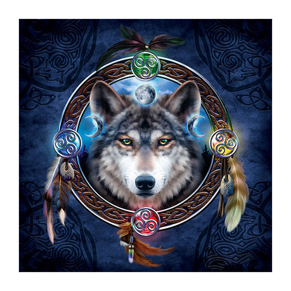 Dream Catcher Wolf - Full Square Drill Diamond Painting 40*40CM