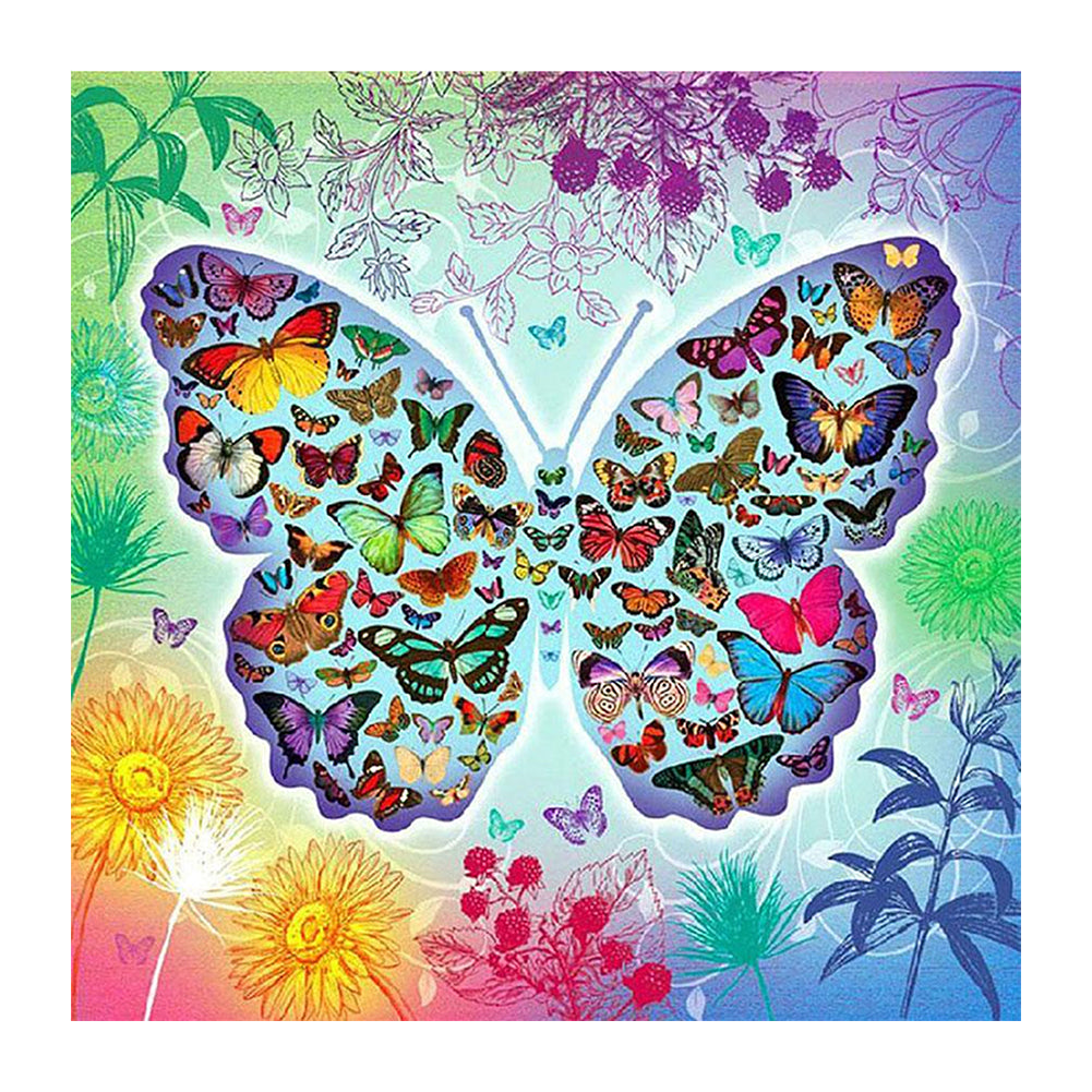 Butterfly - Full Square Drill Diamond Painting 40*40CM