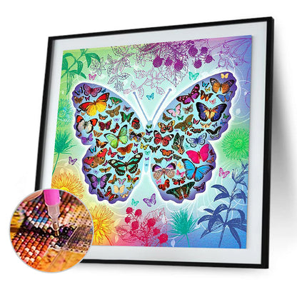 Butterfly - Full Square Drill Diamond Painting 40*40CM