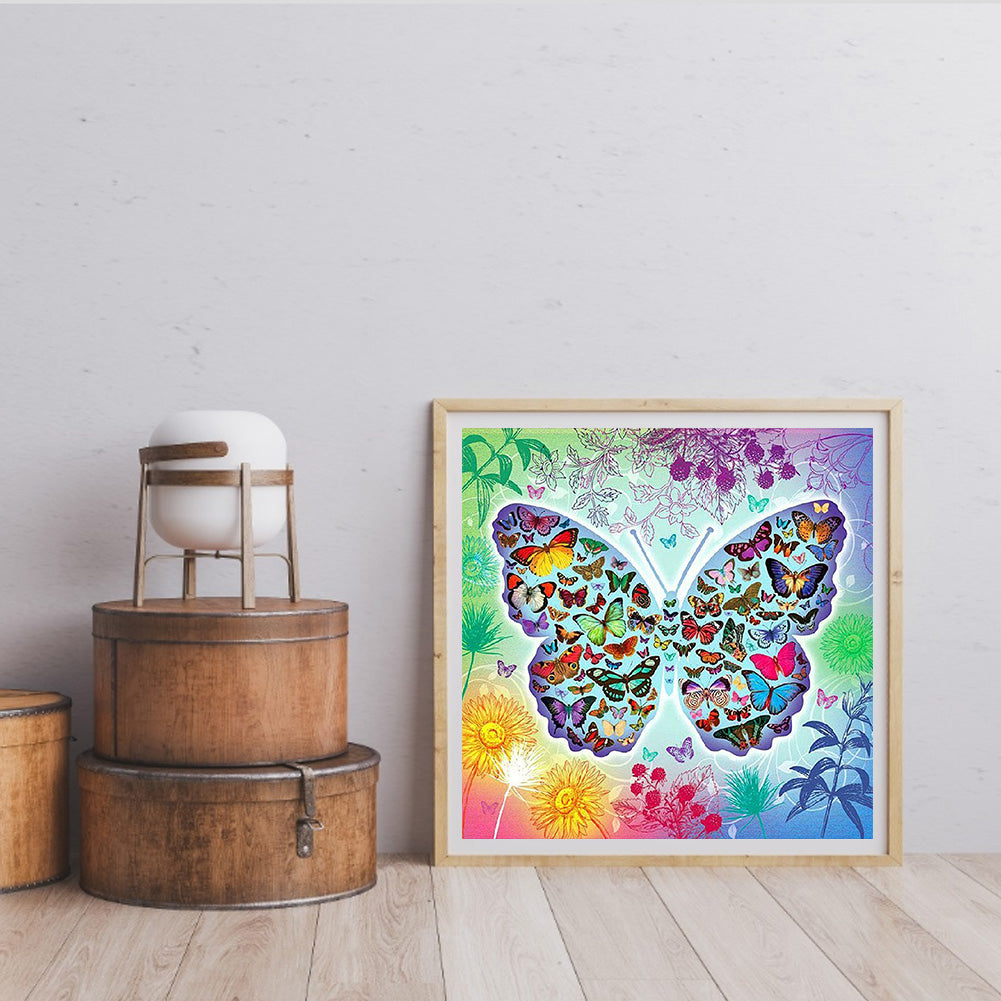 Butterfly - Full Square Drill Diamond Painting 40*40CM