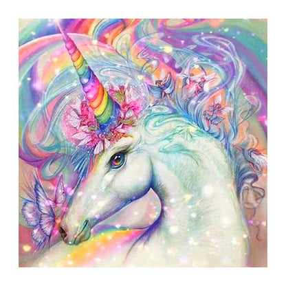 Rainbow Unicorn - Full Square Drill Diamond Painting 40*40CM