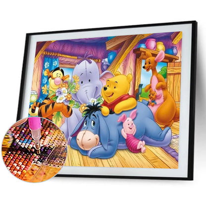 Winnie The Pooh - Full Round Drill Diamond Painting 40*30CM