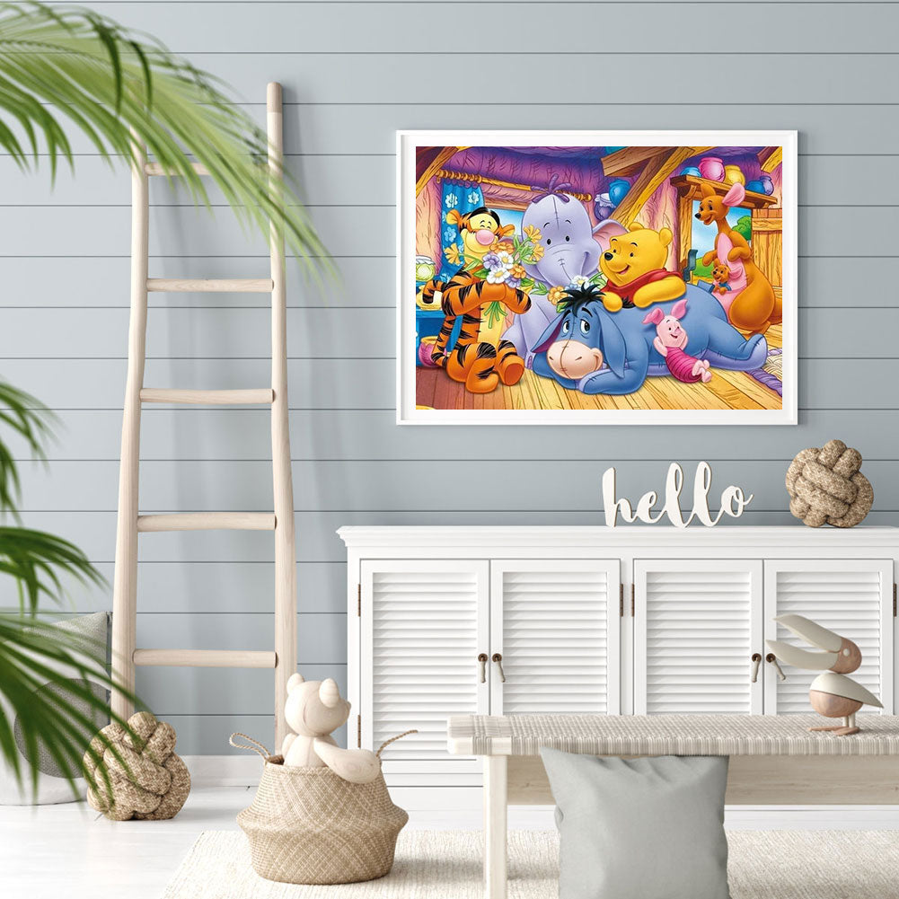 Winnie The Pooh - Full Round Drill Diamond Painting 40*30CM