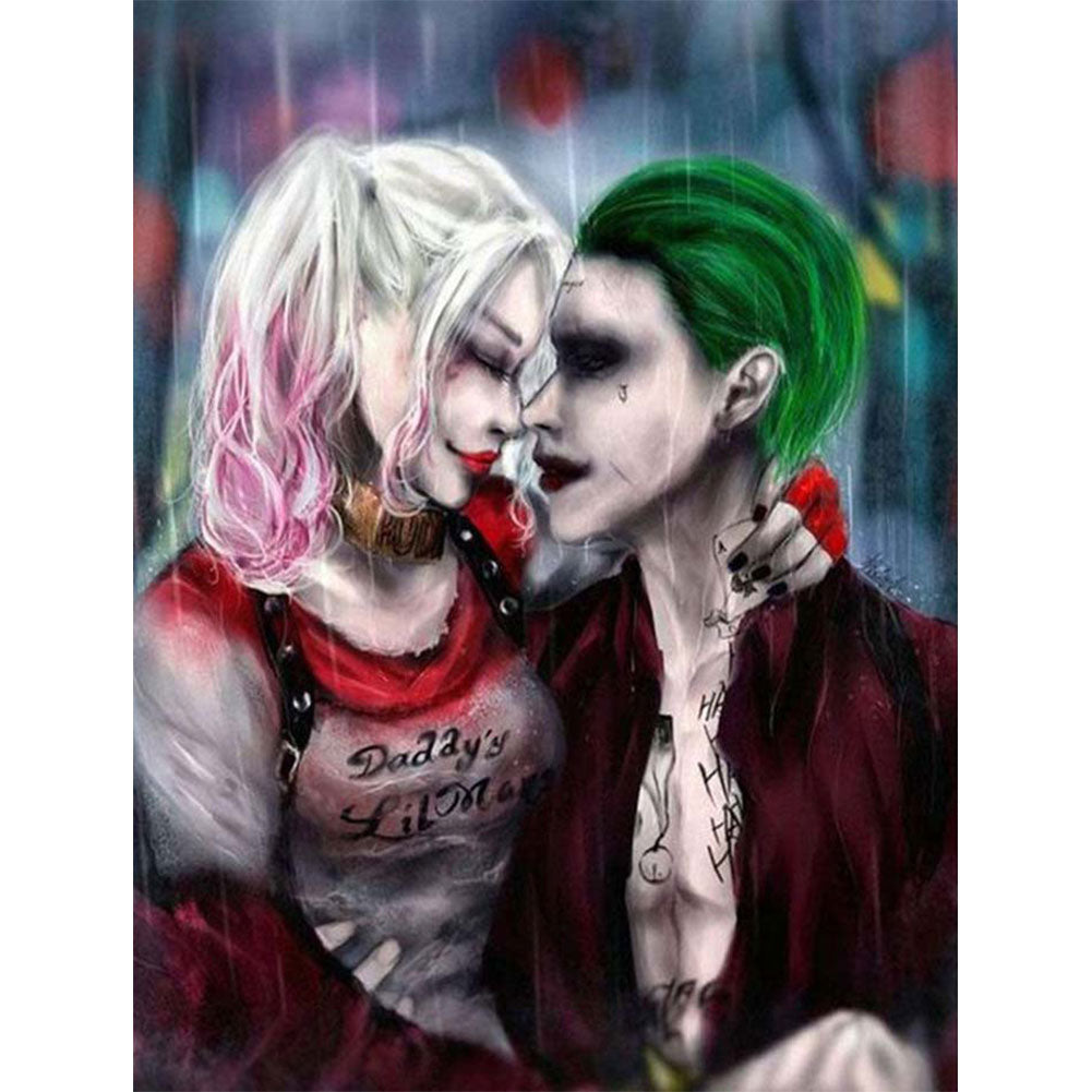 Joker And Harley Quinn - Full Round Drill Diamond Painting 40*50CM