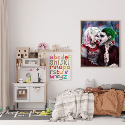 Joker And Harley Quinn - Full Round Drill Diamond Painting 40*50CM