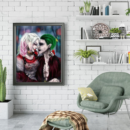 Joker And Harley Quinn - Full Round Drill Diamond Painting 40*50CM