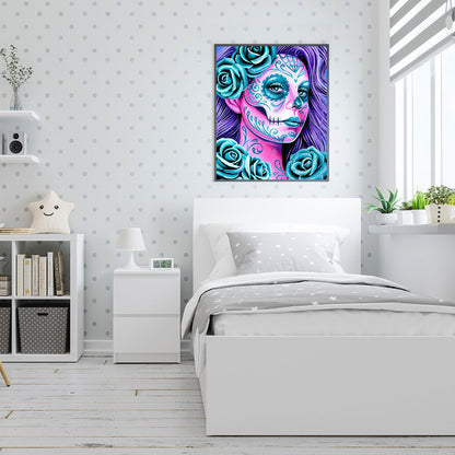 Skeleton Woman - Full Round Drill Diamond Painting 30*40CM