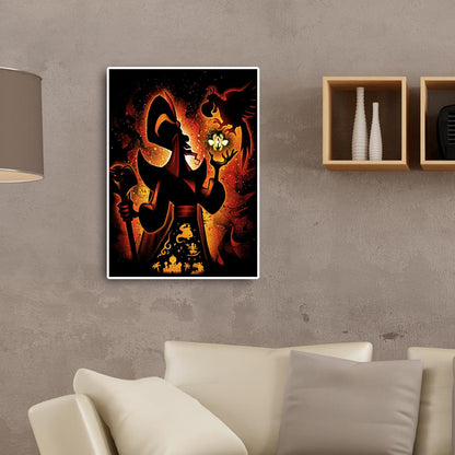 Disney Jafar Malevolent Silhouette - Full Square Drill Diamond Painting 40*50CM