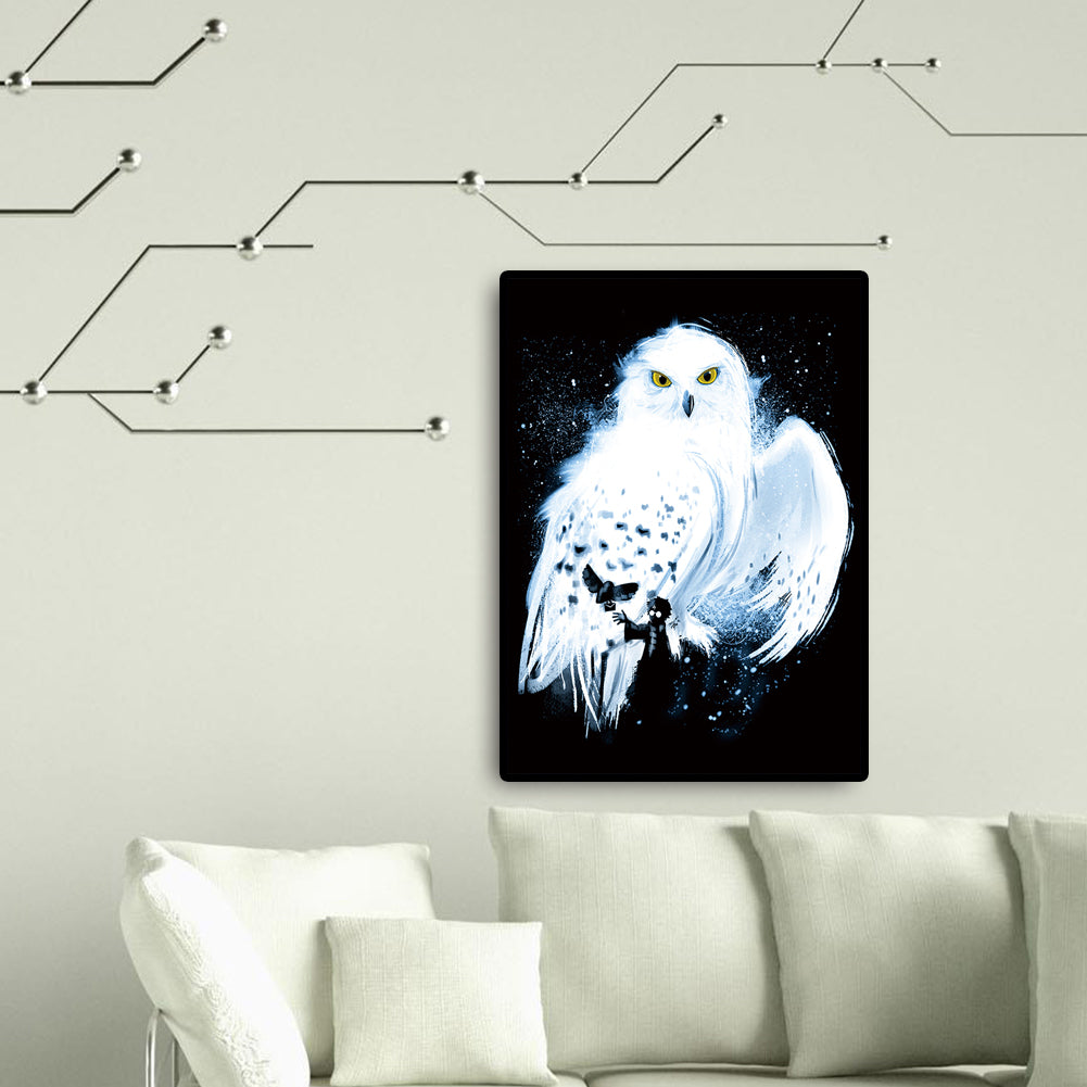 White Owl - Full Square Drill Diamond Painting 40*50CM