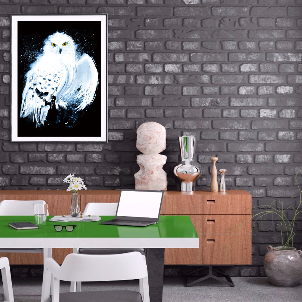 White Owl - Full Square Drill Diamond Painting 40*50CM