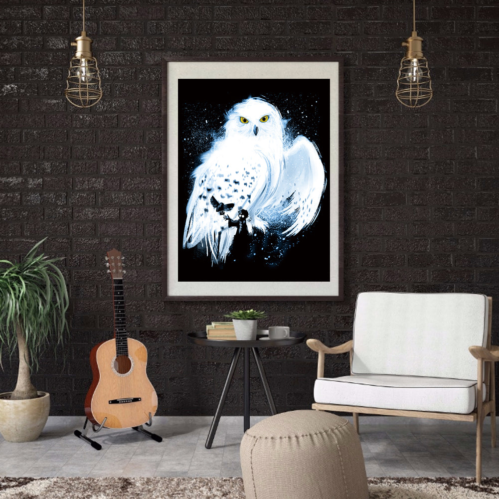 White Owl - Full Square Drill Diamond Painting 40*50CM