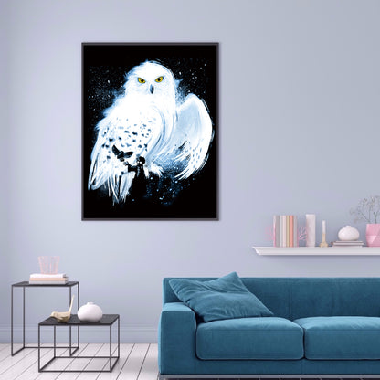 White Owl - Full Square Drill Diamond Painting 40*50CM