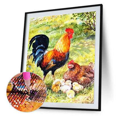 Rooster - Full Round Drill Diamond Painting 30*40CM