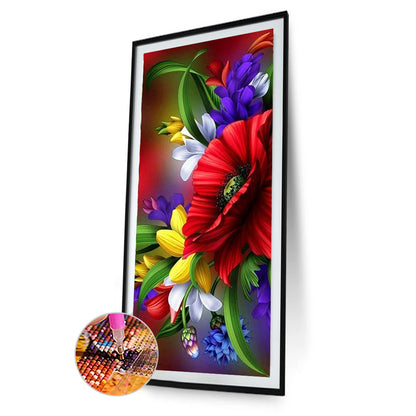 Blooming Poppies - Full Square Drill Diamond Painting 40*70CM