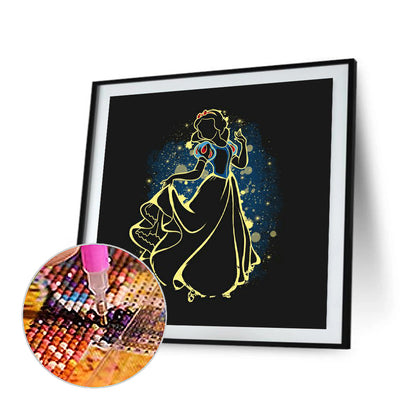 Disney Snow White Silhouette - Full Square Drill Diamond Painting 50*50CM