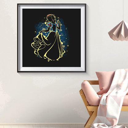 Disney Snow White Silhouette - Full Square Drill Diamond Painting 50*50CM