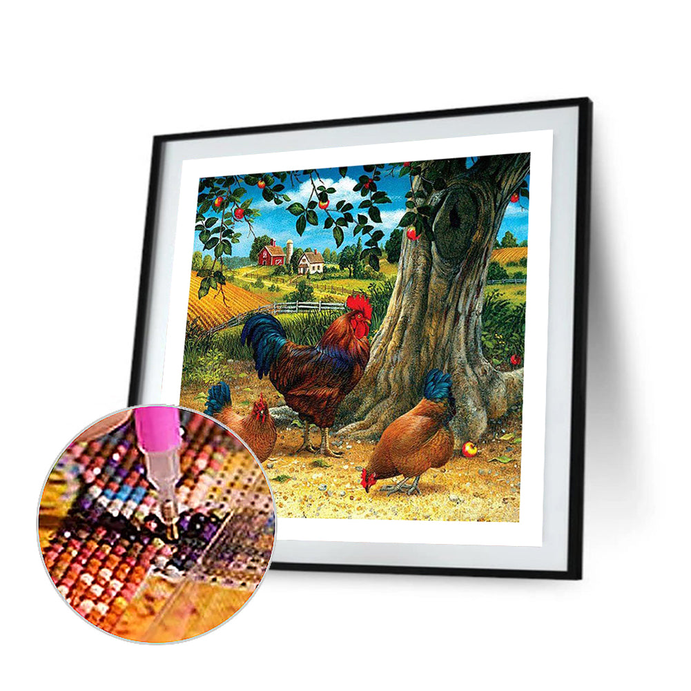 Chicken - Full Square Drill Diamond Painting 50*50CM