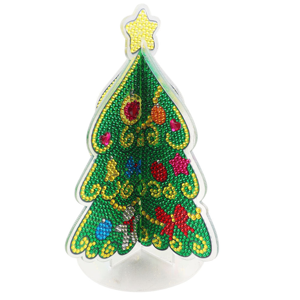 5D DIY Diamond Painting Ornament Crafts Xmas Tree Desktop Decoration Table Decor