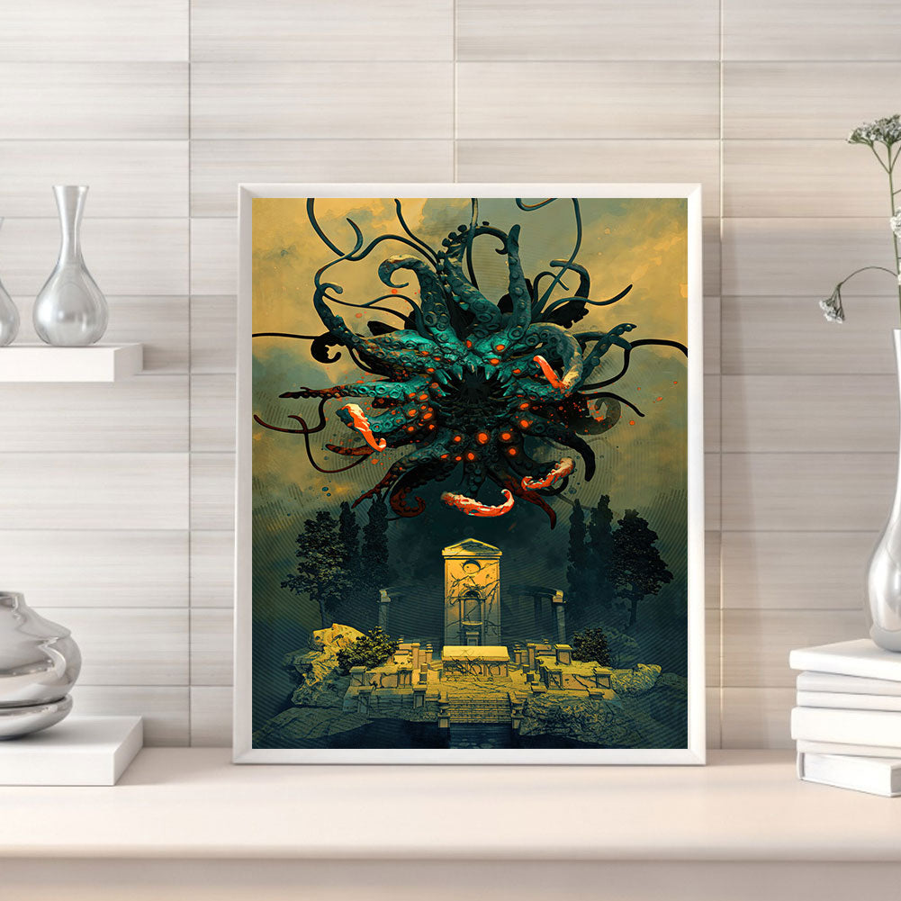 Myth Of Cthulhu - Full Round Drill Diamond Painting 30*50CM