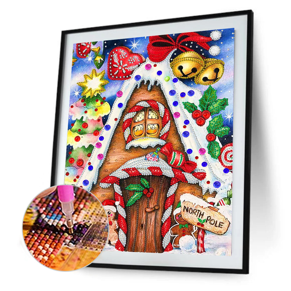 Christmas Candy House - Special Shaped Drill Diamond Paiting 30*40CM