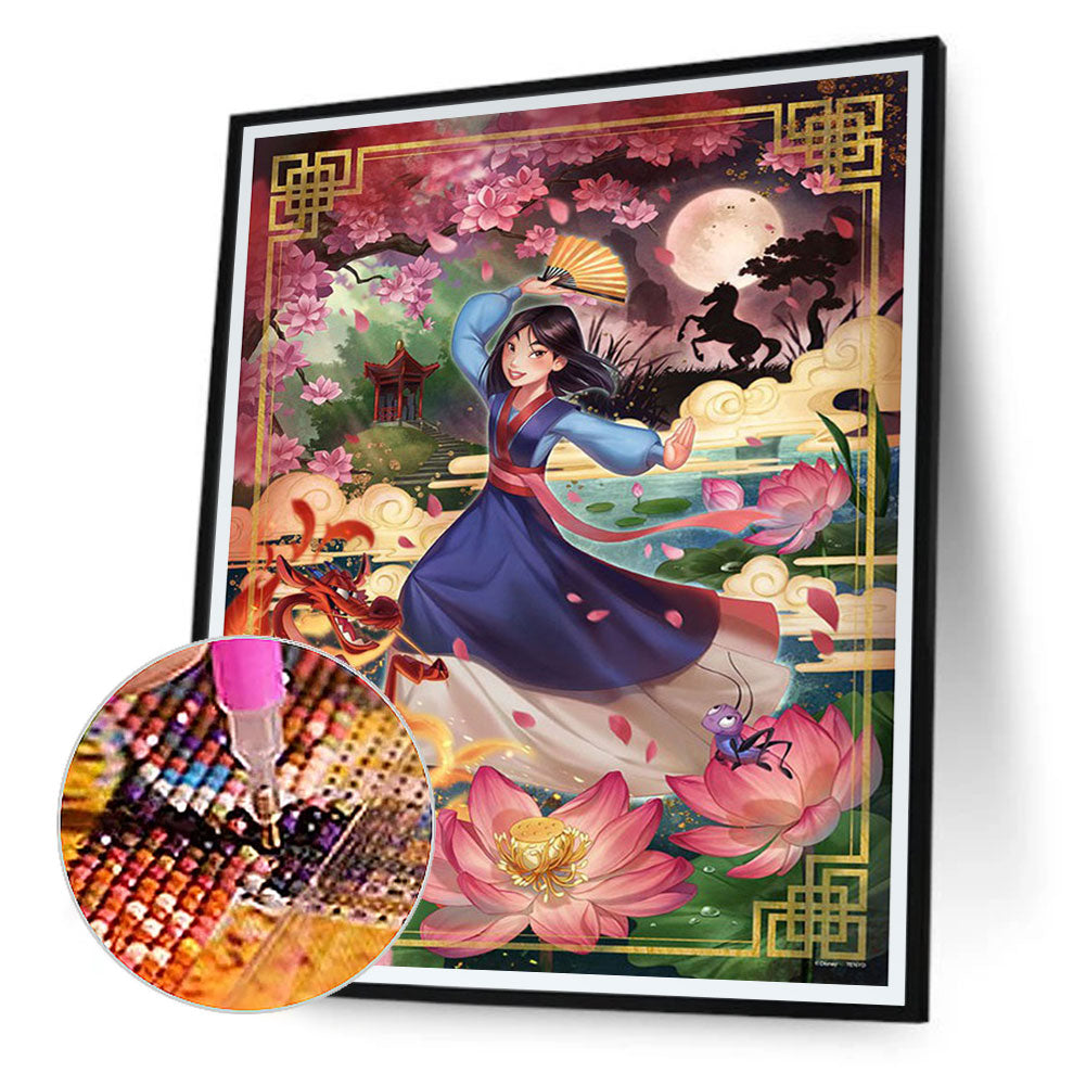 Princess Mulan - Full Round Drill Diamond Painting 40*50CM