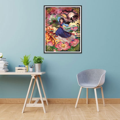 Princess Mulan - Full Round Drill Diamond Painting 40*50CM