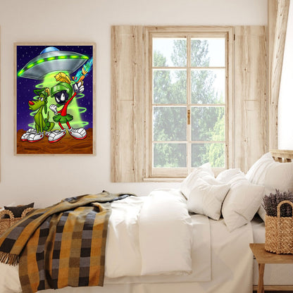 Marvin The Martian - Full Square Drill Diamond Painting 50*60CM