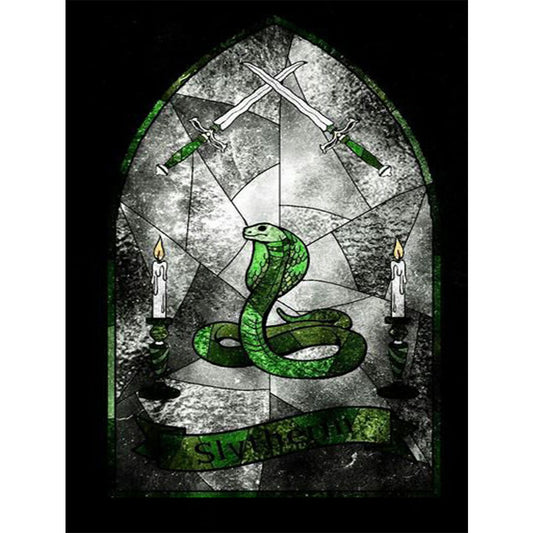 Stained Glass Figure - Full Round Drill Diamond Painting 30*40CM