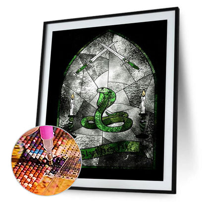 Stained Glass Figure - Full Round Drill Diamond Painting 30*40CM