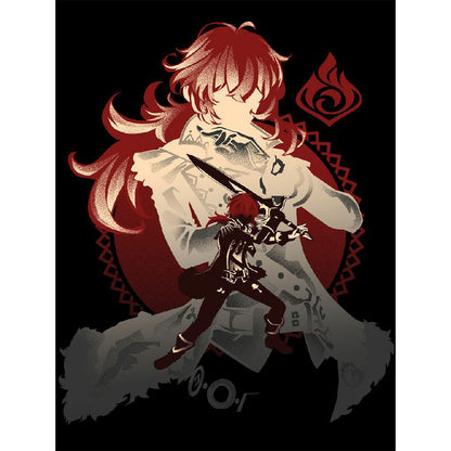 Genshin Impact - Full Round Drill Diamond Painting 30*40CM