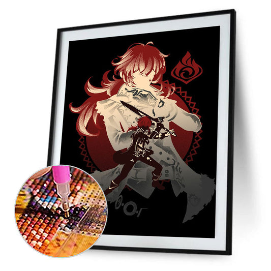Genshin Impact - Full Round Drill Diamond Painting 30*40CM