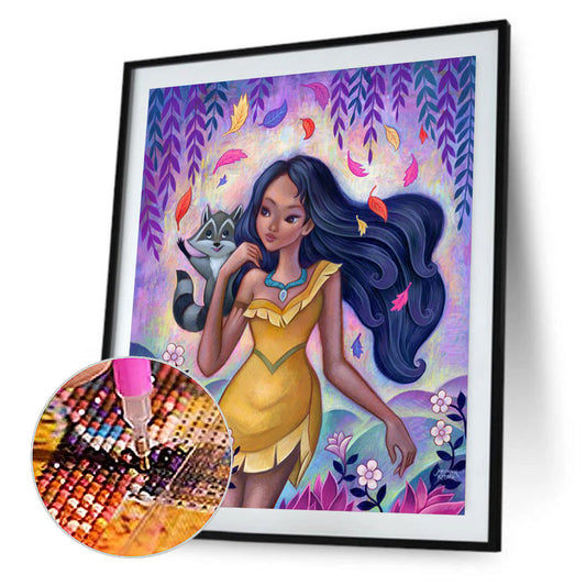 Disney Princess Pocahontas - Full Round Drill Diamond Painting 30*40CM