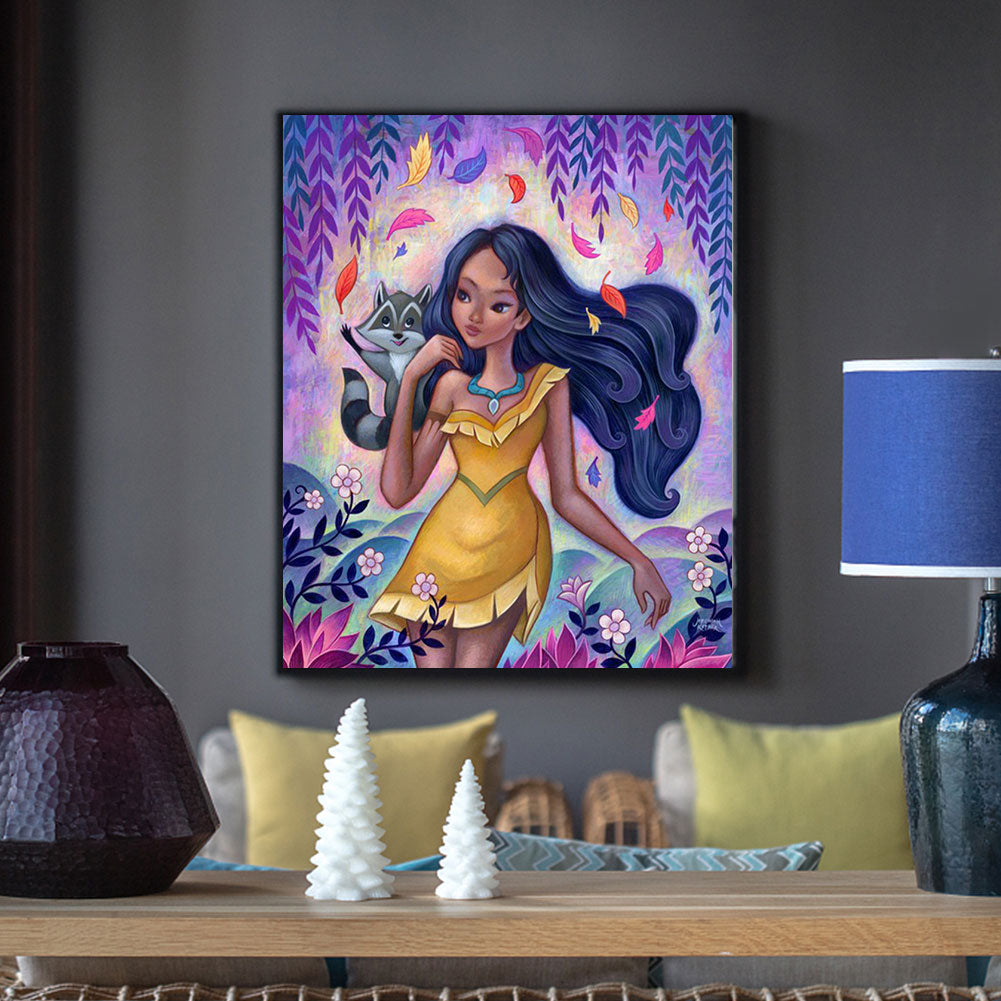 Disney Princess Pocahontas - Full Round Drill Diamond Painting 30*40CM