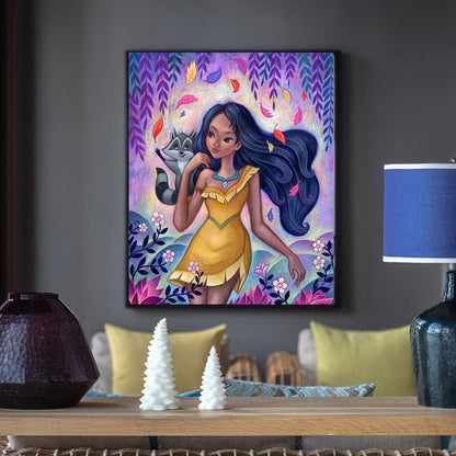 Disney Princess Pocahontas - Full Round Drill Diamond Painting 30*40CM
